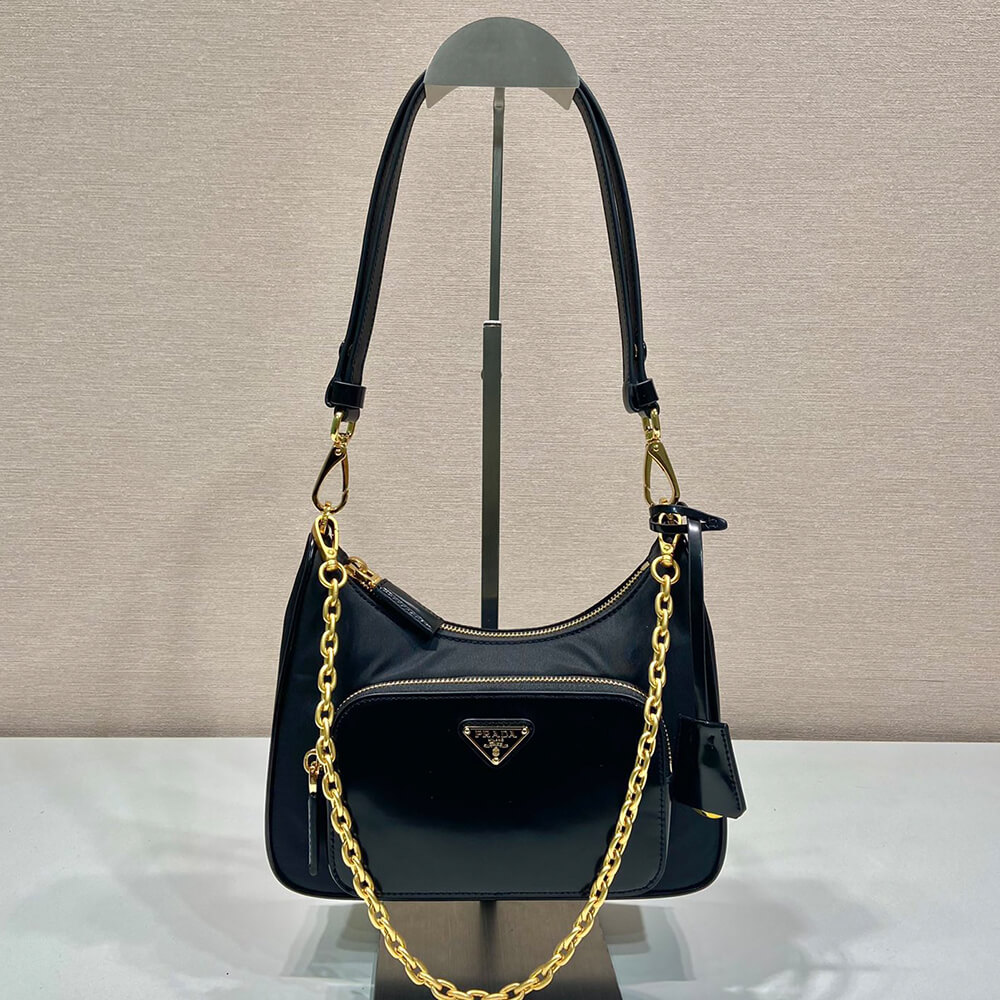 Prada Re-nylon And Brushed Leather Mini bag